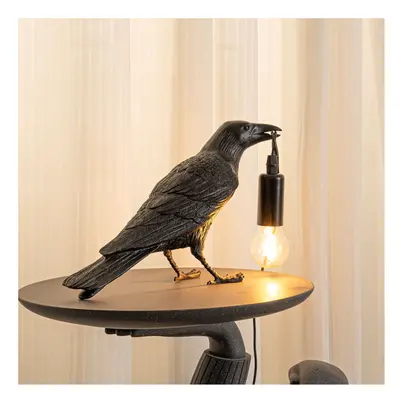 Halloween Gothic Crow Table Lamp Creative Animal Modeling Light Bird Resin Wall Luminaria Living