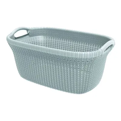 Curver Laundry Basket Knit 40L Light Blue Home Clothes Hamper Laundry Hamper