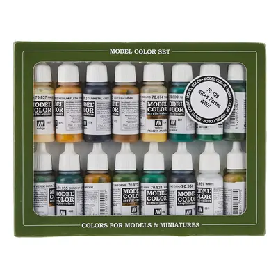 Vallejo WWII Allied Forces Paint Set 17ml Fl Oz Pack of