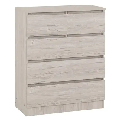 Malvern 3+2 Drawer Chest Urban Snow Beige