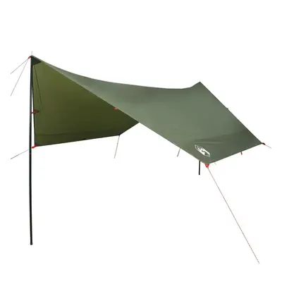 (olive green) vidaXL Camping Tarp Tarpaulin Shelter Outdoor Sunshade Tent Tarp Waterproof