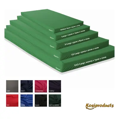 (Large, Green) Gymnastics Crash Mats, Crash Landing Pad, Shock Absorbing