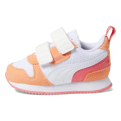 PUMA R78 Hook and Loop (Toddler) Puma White/Puma White/Orange Peach