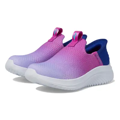 Skechers Girls Ultra Flex 3.0 Sneaker Navy/Purple Little Kid