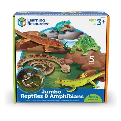 Learning Resources Jumbo Reptiles & Amphibians Tortoise Gecko Snake