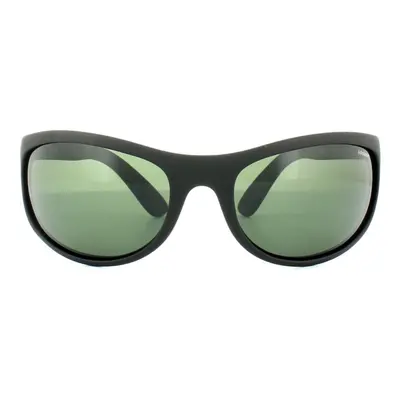 Polaroid Sport Sunglasses P7334 9CA RC Black Rubber Green Polarized