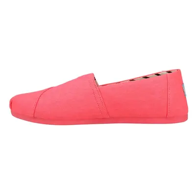 TOMS Womens Alpargata Canvas Slip On Flats Casual - Pink - Size B