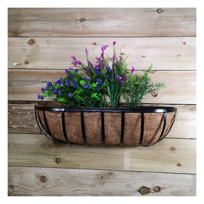 24" Kingfisher Wall Mounted Garden Trough Planter with Liner