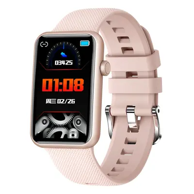 (Pink) 1.57 inch IPS Full Touch Screen BT Call Heart-Rate Blood Pressure Monitor Body Temperatur