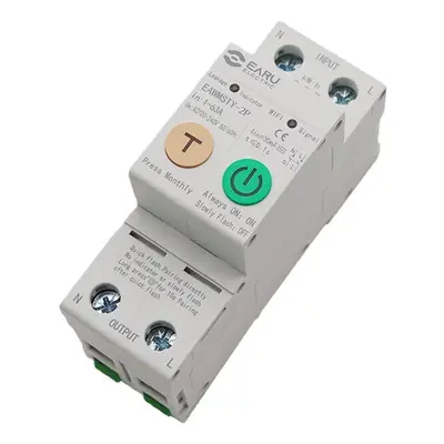 (2P) Smart Circuit Breaker WIFI Smart Energy Meter Din Rail Power Consumption kWh Meter Timer Sw