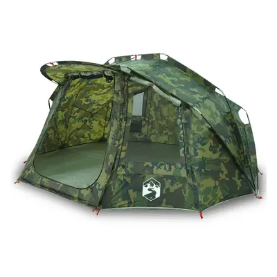 (camouflage) vidaXL Fishing Tent 5-Person Lightweight Tent Camping Tent Shelter Waterproof