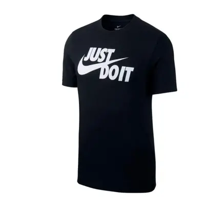 Nike Men's Sportswear Tee Just Do It Swoosh Black/White Large