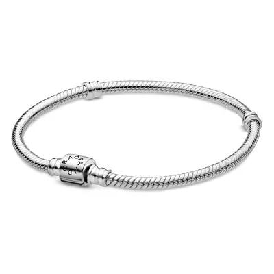 PANDORA Moments Barrel Clasp Snake Bracelet