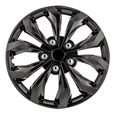 Pilot Automotive WH555-16GM-B Inch Spyder Gunmetal Grey Universal Hubcap Wheel Covers For Cars -