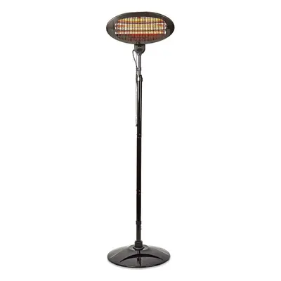 2KW Outdoor Freestanding Quartz Electric Garden Patio Heater, 2000W, IP34 Rated, with Power Sett