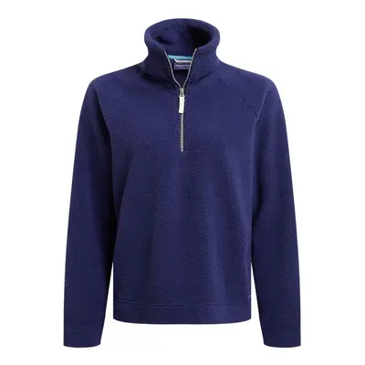 (16 UK, Indigo Blue) Craghoppers Womens/Ladies Raya Half Zip Fleece Top