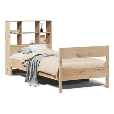 (natural, x cm) vidaXL Bookcase Bed without Mattress Bed Solid Wood Pine