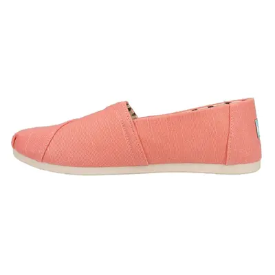 TOMS Womens Alpargata Slip On Flats Casual - Pink - Size B