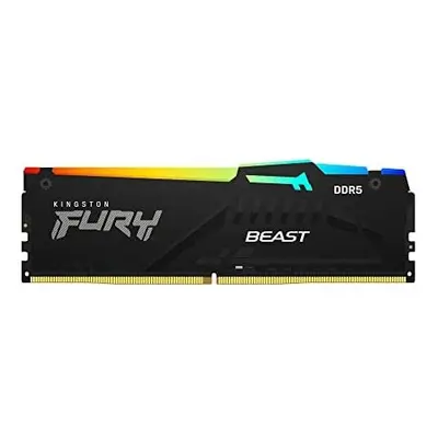 Kingston Fury Beast DDR5 RGB 16GB 5600MT/s DDR5 CL40 DIMM Desktop Gaming Memory Single Module - 