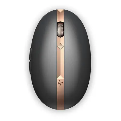 HP Ash Copper Spectre Wireless Bluetooth Rechargeable Mouse with Blue LED, 1200 DPI Switching, W