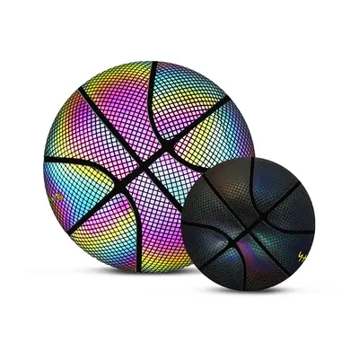 (style 5) Glow in the Dark Reflective Holographic Basketball