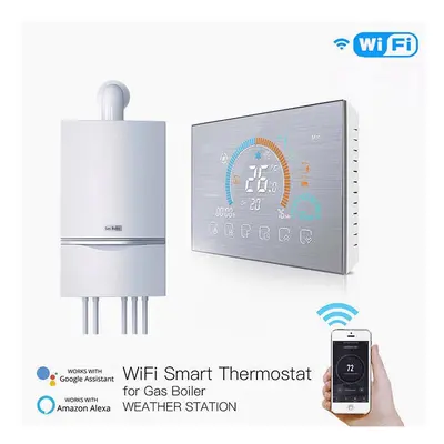 (Water Gas Boiler) WiFi Thermostat Programmable Temperature Controller Underfloor Water/Gas Boil