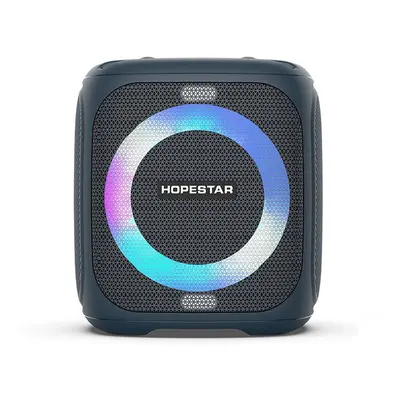 (Blue) Wireless Bluetooth 5.0 Speaker with 50W Microphone Portable Outdoor K Song Pole Music Cen