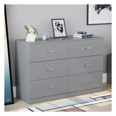 (Grey) Riano Drawer Wide Chest Bedroom Garment Storage