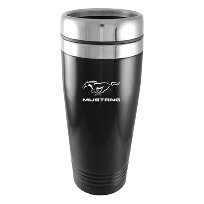 AuTOMOTIVE GOLD Stainless Steel Travel Mug for Ford Mustang Black