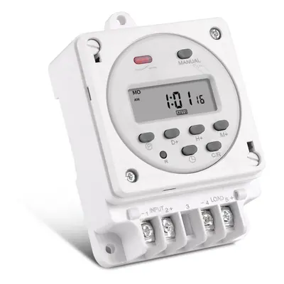 (12V CN101E-4) Series Time-controlled Timer Switch No Loose Parts Built-in Battery 40HMA Switch 