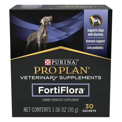 Purina Pro Plan Veterinary Supplements FortiFlora Dog Probiotic Supplement, Canine Nutritional S