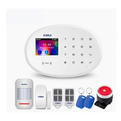 (Can add detectors full protection) WIFI GSM Smart Home Security Alarm System with 2.4 Inch TFT 