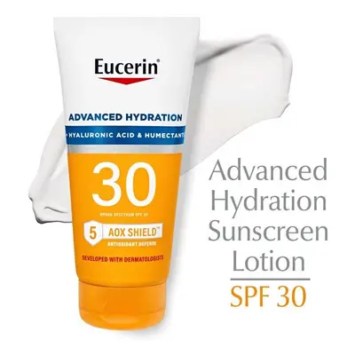 Eucerin Sun Advanced Hydration SPF Sunscreen Lotion, Fl Oz Tube