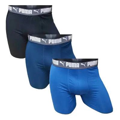 PUMA Men's Pack Performance Boxer Briefs Blue Combo Medium