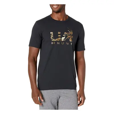 Under Armour Men's Antler Hunt Logo T-Shirt Black (001)/Ua Barren Cam