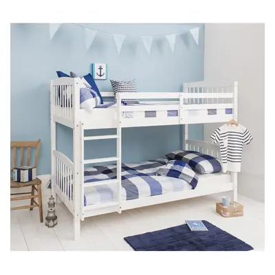 Brighton Bunk Bed with Single Beds in White