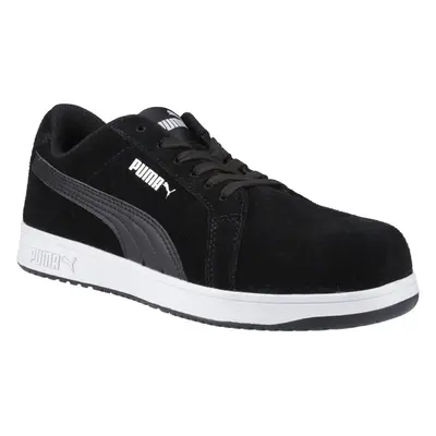 (9 UK, Black) Puma Safety Mens Iconic Suede Low Safety Trainers