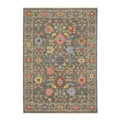 Oriental Weavers L093K1060092ST x ft. Luca Traditional Power Loomed Rectangle Rug, Grey