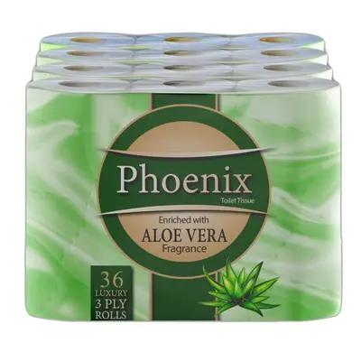 Phoenix Brand Soft Luxury Toilet Rolls, Quilted White Ply Toilet Paper