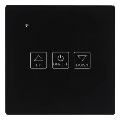 (Black) Dimmer Switch EU Standard Smart Touch Switch Compatible with Alexa Google Home WiFi+RF43