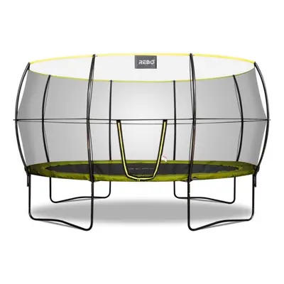 (14x10ft) Rebo Oval Base Jump Trampoline With Halo II Enclosure - Sizes