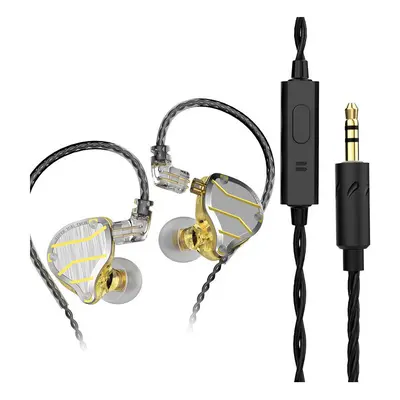 (Gold) Metal In-Ear Earphone Bass Hi-Fi Headset Monitor Earbuds Noice Cancelling 3.5mm Wired Hea