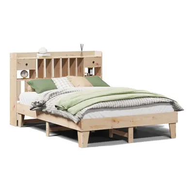 vidaXL Bed Frame without Mattress Bed 150x200 cm King Size Solid Wood Pine