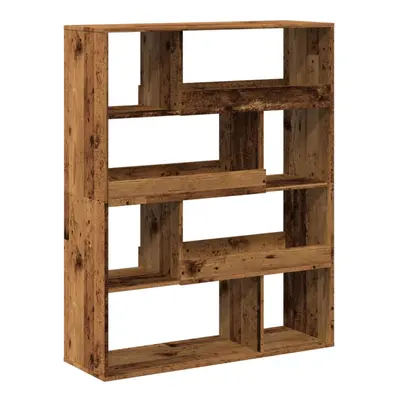 (old wood, x x 125.5 cm) vidaXL Book Cabinet/Room Divider Bookcase Storage Rack Bookshelf