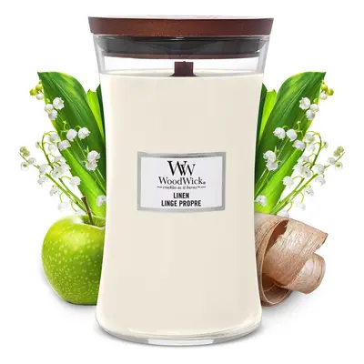 WoodWick Large Hourglass Candle White Tea Jasmine - Premium Soy Blend