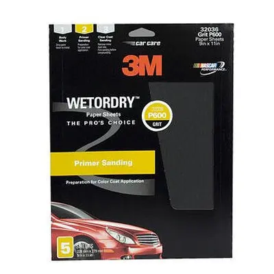 3M Imperial Wetordry 9"" x 11"" P600 Grit Sheet (Pack of 5) [Misc.]