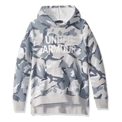 Under Armour Girls' UA Rival Fleece Wordmark Hoodie Youth X-Small Gray