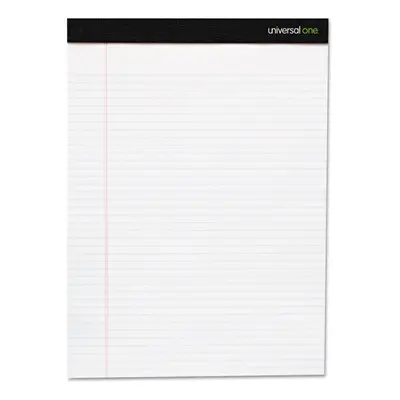 Universal UNV30630 8.5 in. x in. Premium Wide/Legal Ruled Writing Pads with Heavy-Duty Back - Bl