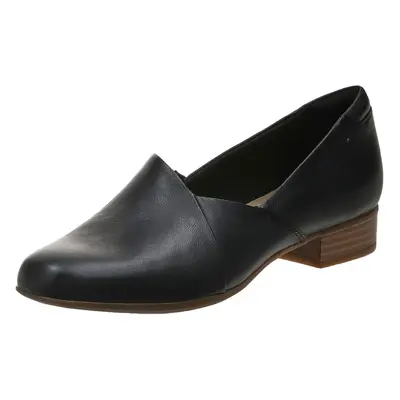 Clarks womens Juliet Palm Loafer Black Leather Wide US