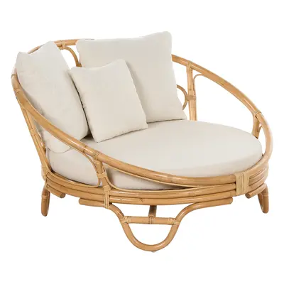 Garden Daybed ROSSANO Rattan Natural